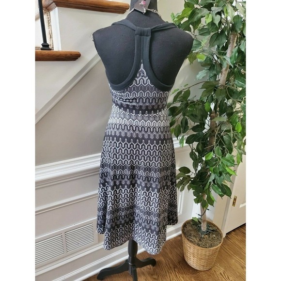 Prana Women's Black/White Scoop Neck Dress S - Picture 6 of 12